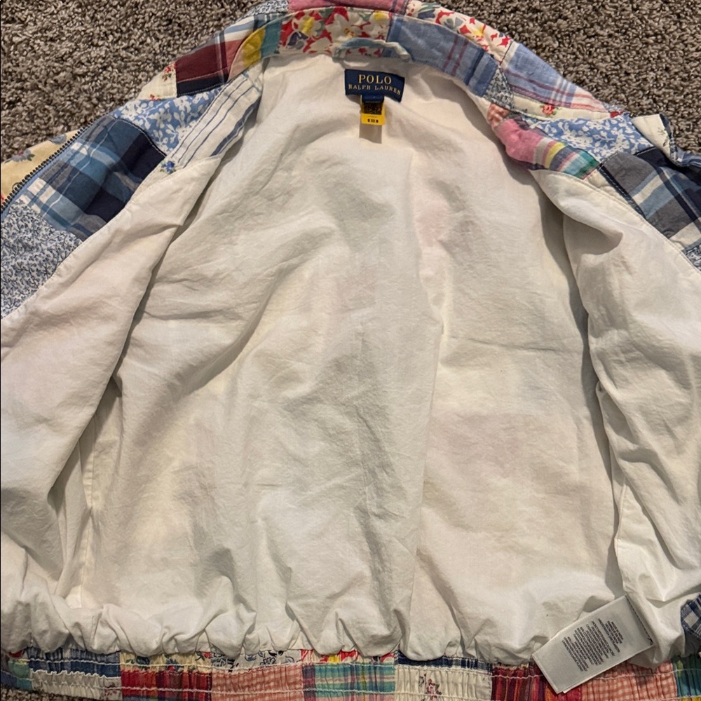 Polo by Ralph Lauren Patchwork Quilted Jean Jacket - Multi Pastel - Picture 4 of 7